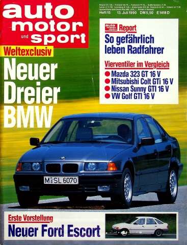 Deckblatt Auto Motor und Sport (15/1990)